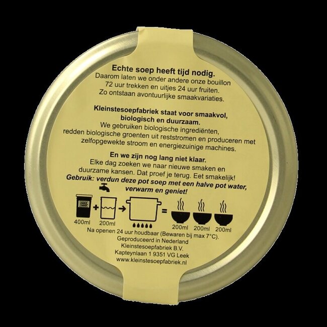 Acqua cotta Toscaanse minestronesoep bio 400 Milliliter