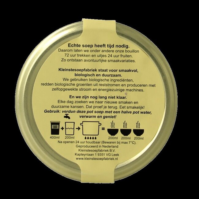 Pure tomatensoep bio 400 Milliliter