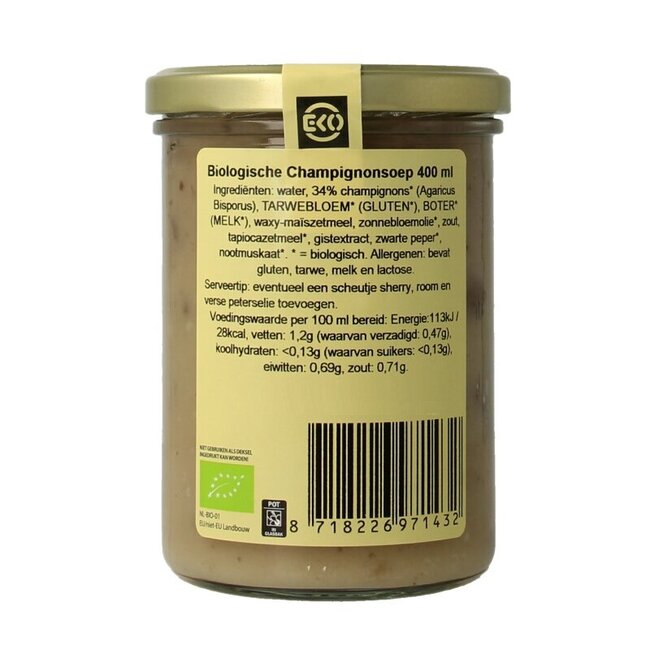 Champignonsoep bio 400 Gram