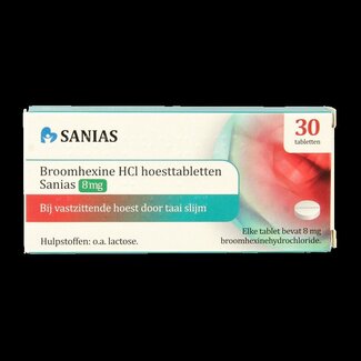 Sanias Bromhexine 8 mg 30 comprimés