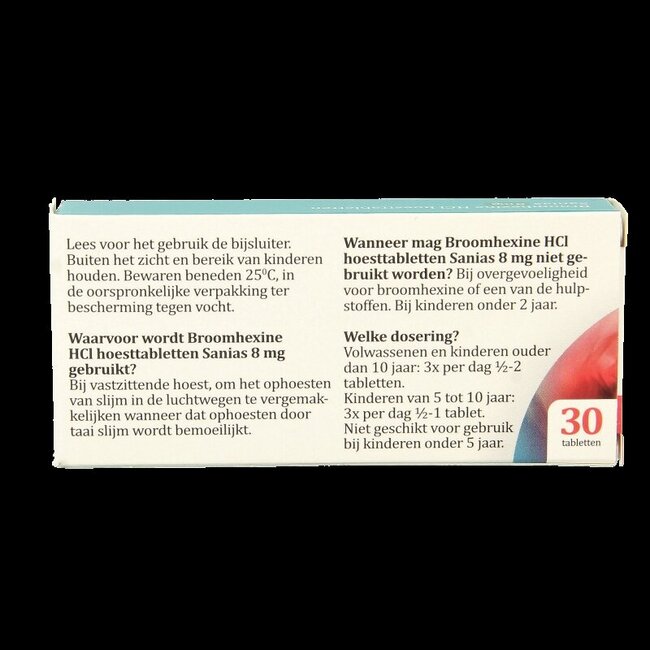 Broomhexine 8mg 30 Tabletten