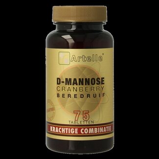 Artelle D-Mannose cranberry beredruif 75 Tabletten
