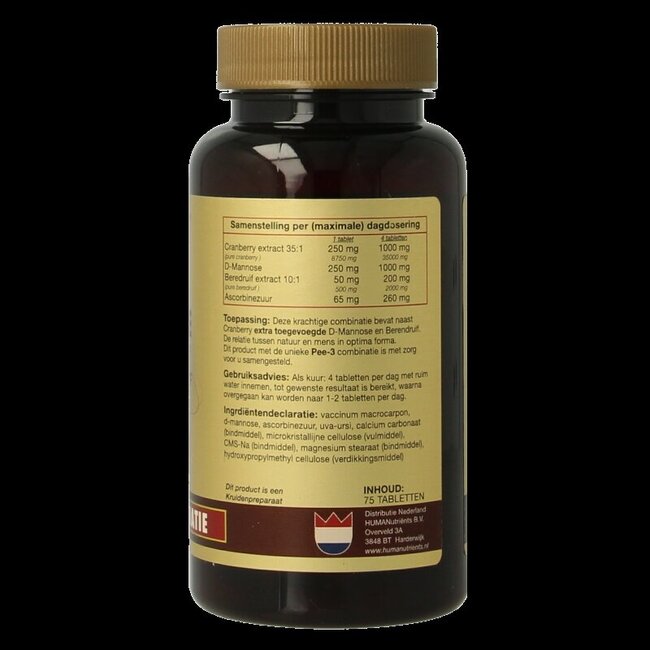 D-Mannose cranberry beredruif 75 Tabletten