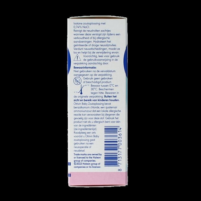 Baby zoutoplossing spray 15 Milliliter