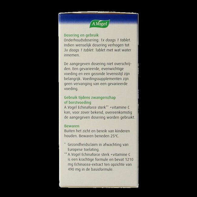 Echinaforce forte + vitamine C 45 comprimés