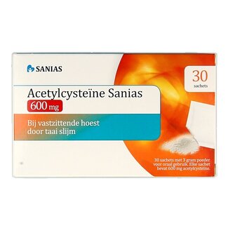 Sanias Acétylcystéine 600 mg sachets 3 g 30 sachets