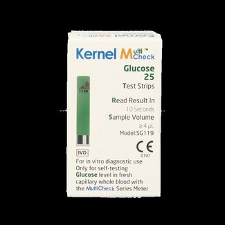 Testjezelf.nu Bandelettes de glucose Multicheck 25 pièces