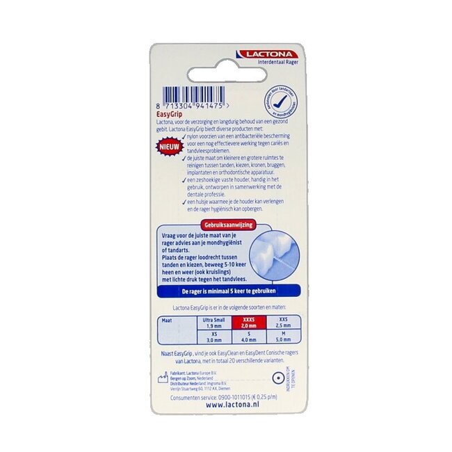 Easygrip XXXS 2,0 mm 6 Pièces