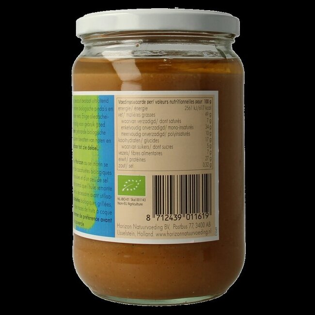 Pindakaas met zeezout eko bio 650 Gram