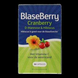Blaseberry Cranberry D-Mannose & hibiscus 50 Capsules