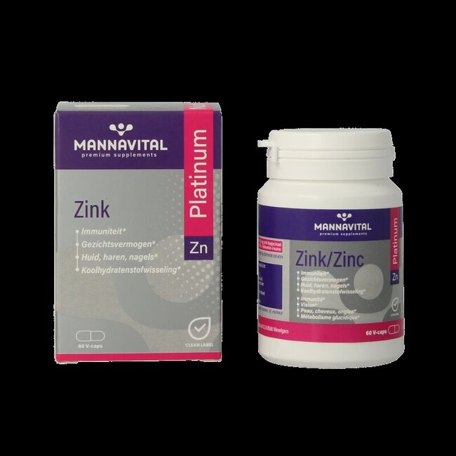 Zink platinum 60 Vegetarische capsules