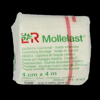 Mollelast Elastisch hydrofiel windsel 4m x 4cm 1 Stuks