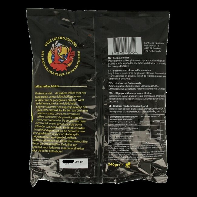 Salmiak lollies 240 Gram