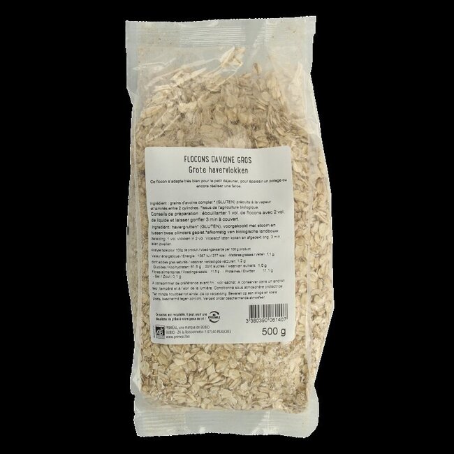 Gros flocons d'avoine bio 500 g