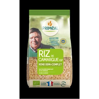 Primeal Halfvolkoren ronde rijst camargue bio 1 Kilogram