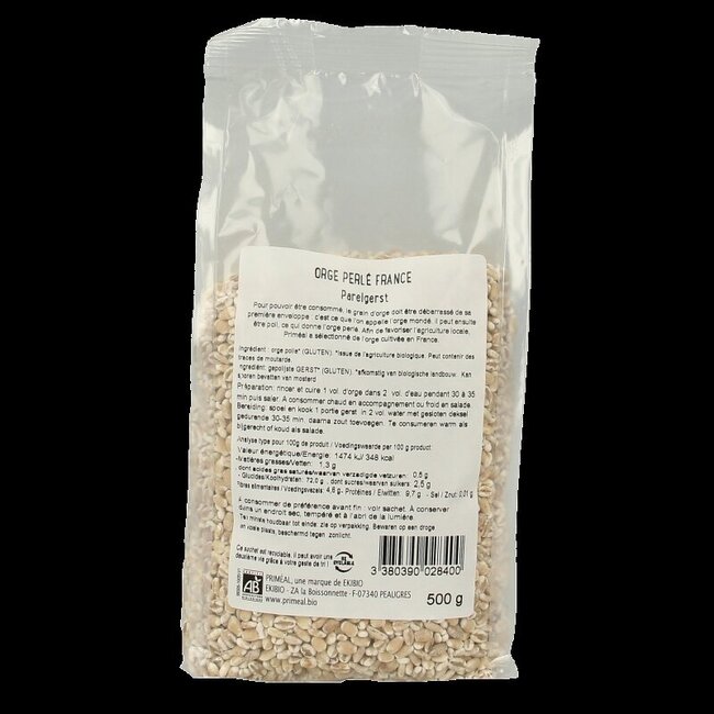 Geparelde gerst bio 500 Gram