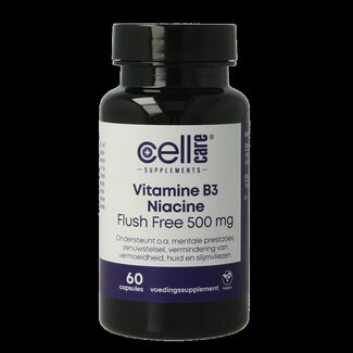 CellCare Vitamine B3 niacine flush free 500mg  60 Vegetarische capsules