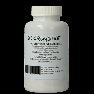 Cruydhof Fosfatidylserine 200mg 100 Tabletten