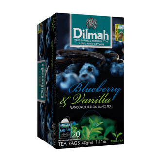 Dilmah Thé plaisir Myrtille & Vanille 20 sachets