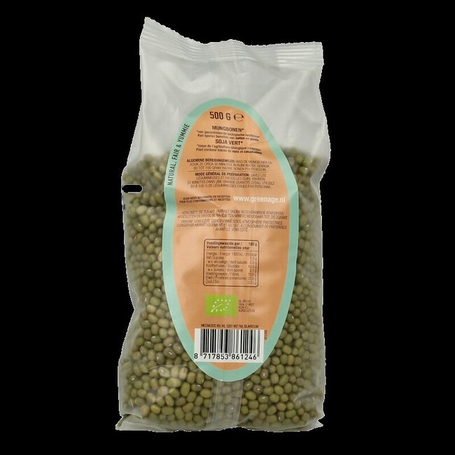 Haricots mungo bio 500 g