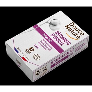 Douce Nature Wattenstaafjes bio katoen 200 Stuks