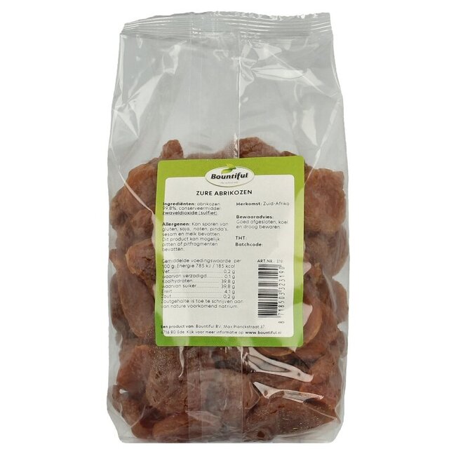 Abrikozen zuur 500 Gram