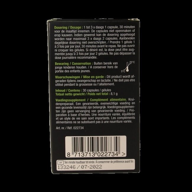 Huile de menthe poivrée 30 capsules