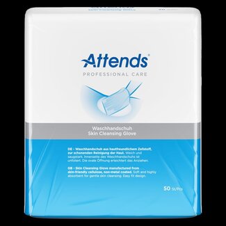 Attends Gants de toilette à sec Care 50 pièces