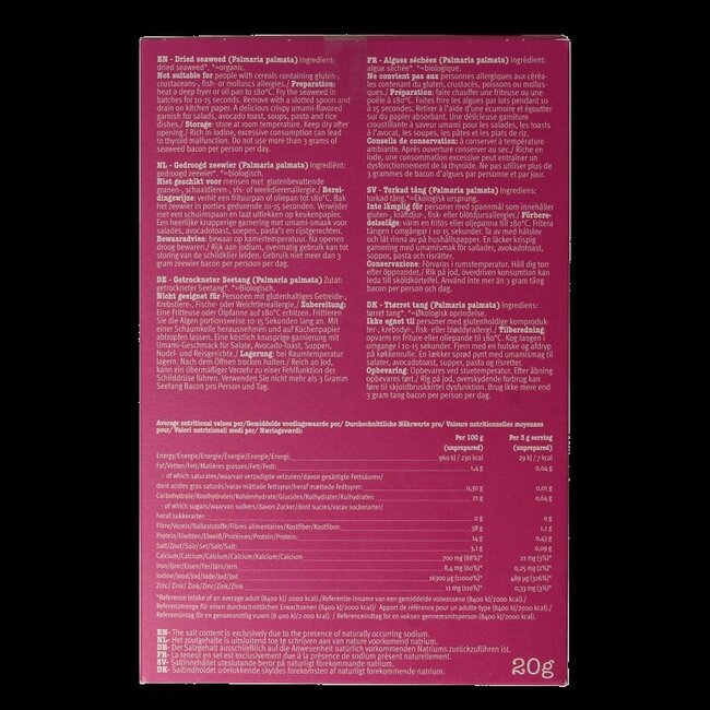 Seaweed bacon bio 30 Gram