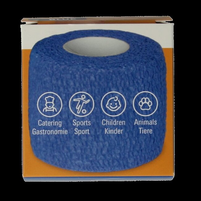 Wonderverband blauw 4.5m x 5cm 1 Stuks