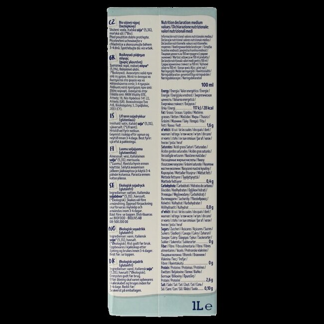 Barista soy bio 1 Liter