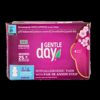 Gentle Day Serviettes hygiéniques nuit 8 pièces