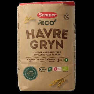 Semper Havermout vlokken glutenvrij bio 1 Kilogram