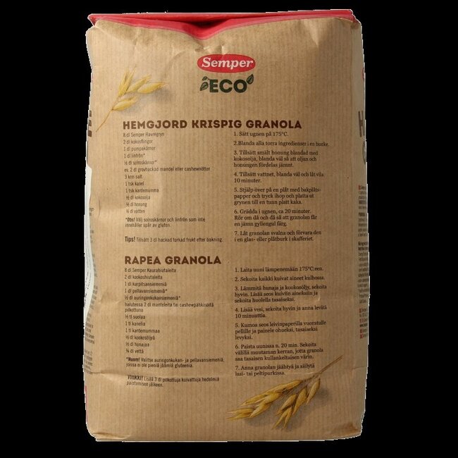 Flocons d'avoine sans gluten bio 1 Kilogramme