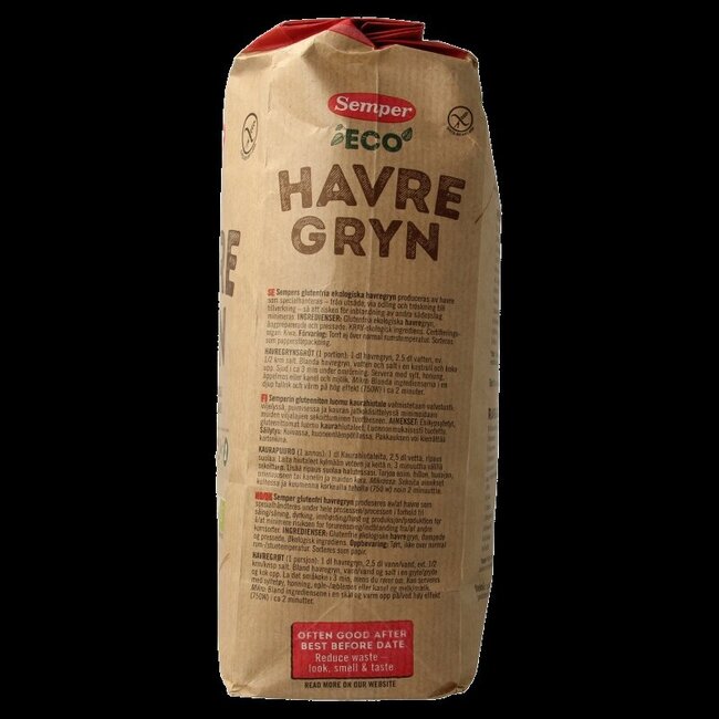 Havermout vlokken glutenvrij bio 1 Kilogram