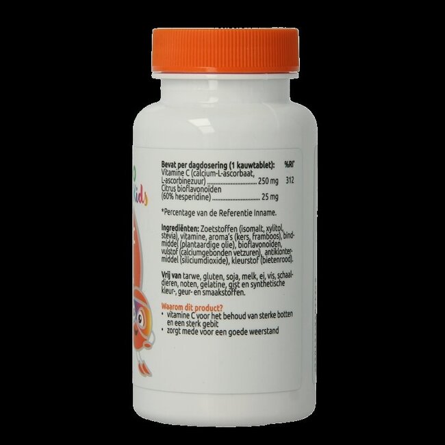 Vitamine C 250mg met 25mg bioflavonoiden 60 Kauwtabletten