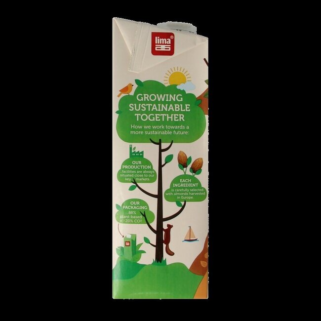 Boisson aux amandes sans sucre bio 1 litre
