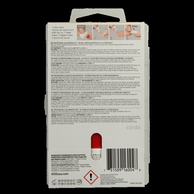 Faux ongles Full Cover Ovales 70 ml