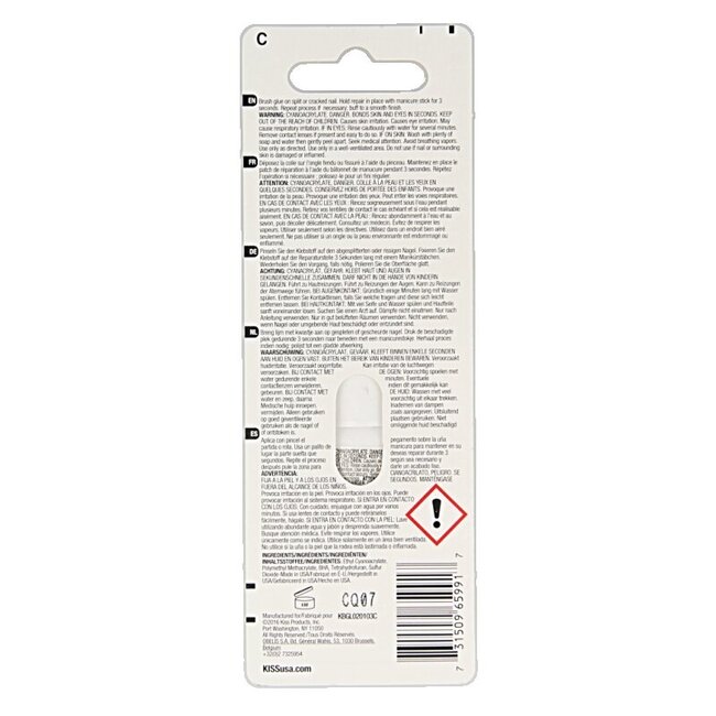 Colle à faux ongles avec pinceau 1 pièce