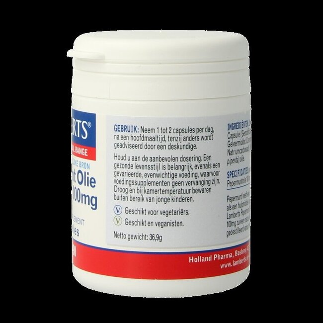 Pepermuntolie 100mg 90 Capsules