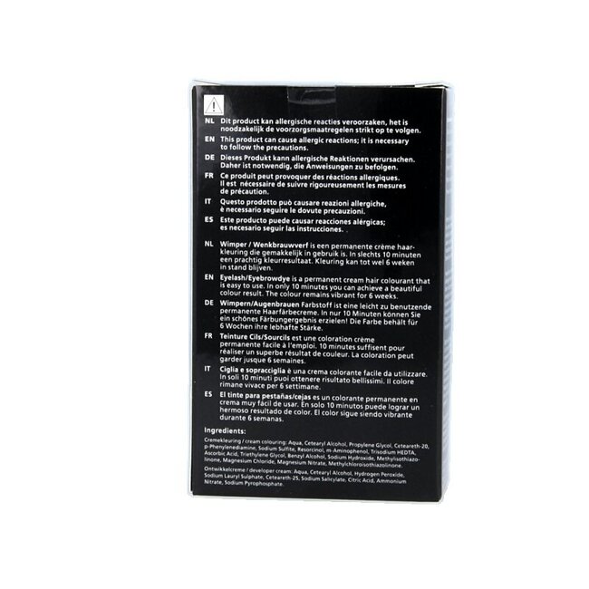 Teinture pour sourcils et cils marron 1 pièce