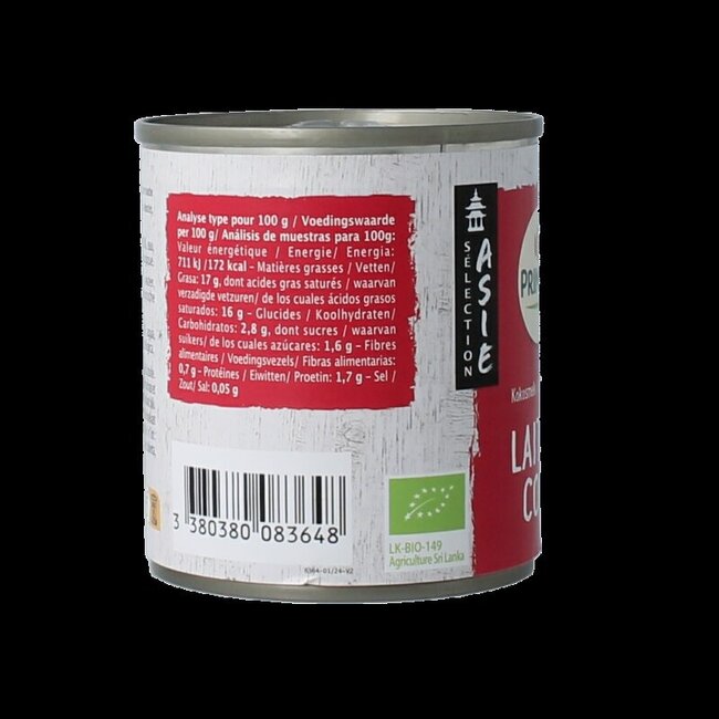 Kokosmelk bio 225 Milliliter