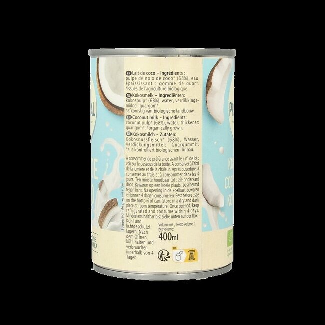 Kokosmelk bio 400 Milliliter