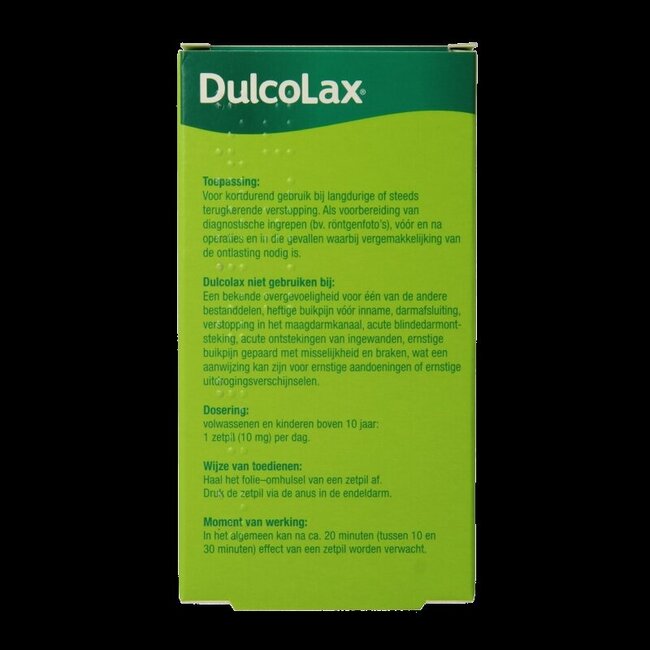 Bisacodyl 10 mg 6 Suppositoires