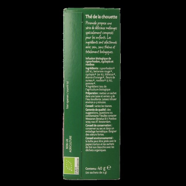 Uiltjes thee rood eko bio 20 Zakjes