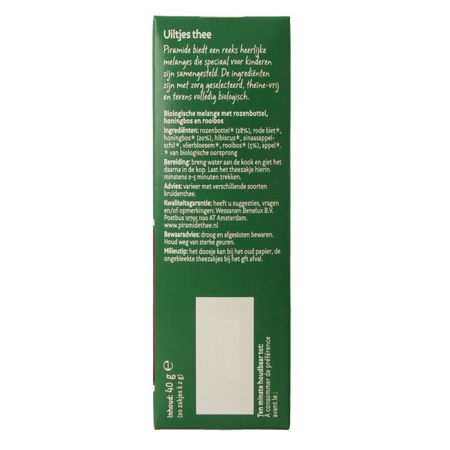 Thé Hiboux rouge bio - 20 sachets