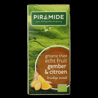 Piramide Thé vert gingembre et citron bio 20 sachets