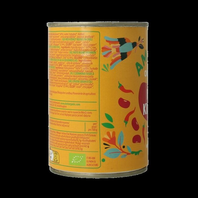 Rode kidneybonen in chilisaus bio 400 Gram