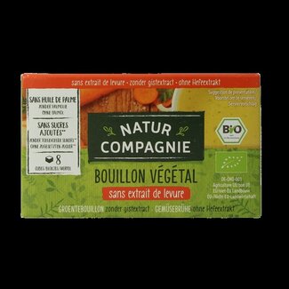 Natur Compagnie Bouillon de légumes bio sans levure 8 pièces
