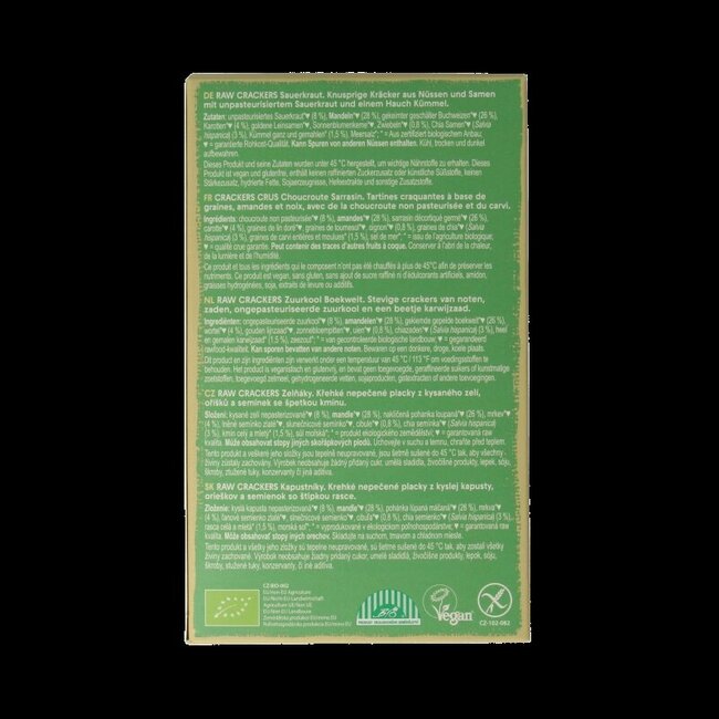 Crackers Life choucroute sarrasin cru bio 90 grammes